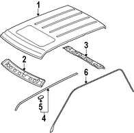 Foto de Panel de Techo Original para Land Rover Range Rover Sport Marca LAND ROVER Nmero de Parte AKB790080