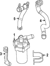 Foto de Bomba de Agua Auxiliar del Motor Original para Land Rover Range Rover Sport Land Rover Range Rover Land Rover Marca LAND ROVER Nmero de Parte PEB500010