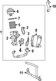 Foto de Tubo Enfriamiento de Aceite del Motor Original para Land Rover LR2 2008 2009 2010 2011 2012 Marca LAND ROVER Nmero de Parte LR001515