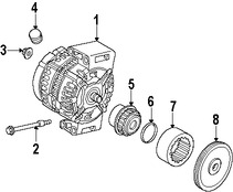 Foto de Tornillo del Alternador Original para Land Rover LR2 2008 2009 2010 2011 2012 Marca LAND ROVER Nmero de Parte LR001494