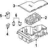 Foto de Caja de Fusibles Original para Land Rover LR2 Marca LAND ROVER Nmero de Parte LR002154