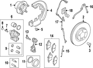 Foto de Manguera de freno hidrulico Original para Land Rover LR2 Marca LAND ROVER Nmero de Parte LR040770