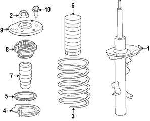 Foto de Soporte de Amortiguador Original para Land Rover LR2 Marca LAND ROVER Nmero de Parte LR032578