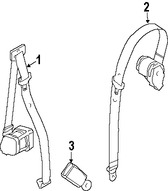 Foto de Receptaculo del Cinturon de Seguridad Original para Land Rover LR2 Marca LAND ROVER Nmero de Parte LR009122