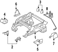 Foto de Cubierta de Riel de Asiento Original para Land Rover LR2 2008 Marca LAND ROVER Nmero de Parte LR002100