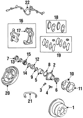 Foto de Separador Pastillas de Freno Original para Toyota Land Cruiser Marca LEXUS Nmero de Parte 0494660031