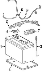 Foto de Arns de Cable de Batera Original para Toyota 4Runner Lexus GX470 Marca LEXUS Nmero de Parte 8212235A40