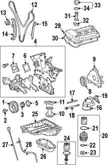 Foto de Tensor de la Cadena del Tiempo Original para Toyota Lexus Marca LEXUS Nmero de Parte 1354031031