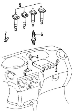 Foto de Buj�a Original para Toyota Echo Scion xB Scion xA Marca LEXUS N�mero de Parte 9091901176