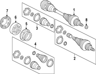 Foto de Tuerca de Eje Original para Lexus LS400 1991 1992 1993 1994 Marca LEXUS Nmero de Parte 9017924009