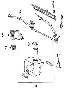 Foto de Motor de Limpiaparabrisas Original para Lexus ES250 1990 1991 Marca LEXUS Nmero de Parte 8511032270