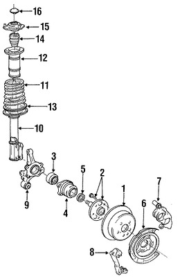 Foto de Puntal de suspensi�n Original para Lexus ES250 Toyota Camry Marca LEXUS N�mero de Parte 4854032061