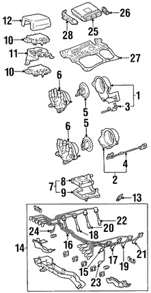 Foto de Cable de Bujia Original para Lexus SC400 Lexus LS400 Lexus SC300 Marca LEXUS N�mero de Parte 9091915448