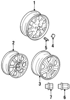 Foto de Tuerca de la Rueda Original para Lexus Toyota Marca LEXUS Nmero de Parte 9094201058