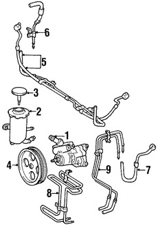 Foto de Polea de Bomba de Direccin Original para Lexus SC400 1992 1993 1994 1995 1996 1997 Marca LEXUS Nmero de Parte 4431130120