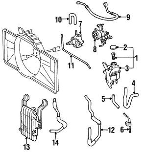 Foto de Enfriador de Aceite del Motor Original para Lexus SC400 Marca LEXUS Nmero de Parte 1693050020