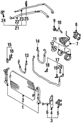 Foto de Embrague del Compresor de Aire Acondicionado Original para Toyota Camry 1992 1993 Lexus ES300 1992 1993 Marca LEXUS Nmero de Parte 8841033010