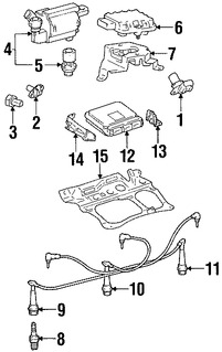 Foto de Bota de Bobina de Ignicin Original para Lexus SC300 Lexus IS300 Marca LEXUS Nmero de Parte 9091911007