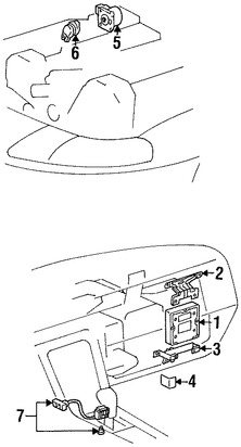 Foto de Sensor de posicin de la mariposa del acelerador Original para Lexus Toyota Marca LEXUS Nmero de Parte 8945222090