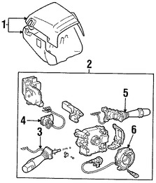 Foto de Interruptor Combinado Original para Lexus SC300 1992 1993 Lexus SC400 1992 1993 Marca LEXUS N�mero de Parte 8431024330