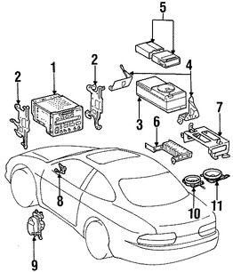 Foto de Altavoz Original para Lexus SC300 Lexus SC400 Marca LEXUS N�mero de Parte 8616024270