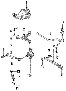 Foto de Buje de Barra de Retencin de Suspensin Original para Lexus GS300 1993 1994 1995 1996 1997 Marca LEXUS Nmero de Parte 4872530111