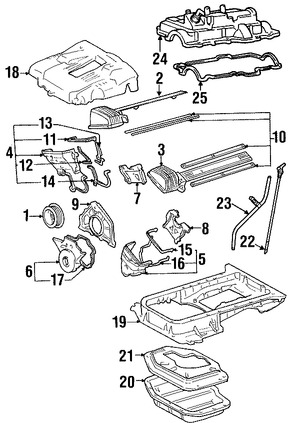 Foto de Empaquetaduras Cubierta de Correa del Tiempo Original para Lexus LS400 Lexus SC400 Marca LEXUS Nmero de Parte 1132850020