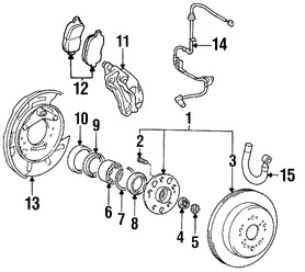 Foto de Rodaje de Rueda Original para Toyota Cressida Toyota Supra Lexus LS400 Lexus SC400 Lexus SC300 Lexus GS300 Marca LEXUS Nmero de Parte 903694300577