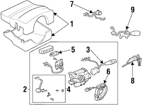 Foto de Interruptor Combinado Original para Lexus LX450 1996 1997 Toyota Land Cruiser 1995 1996 1997 Marca LEXUS N�mero de Parte 843106A261