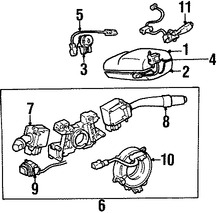 Foto de Interruptor Combinado Original para Lexus GS300 Lexus GS400 Lexus GS430 Lexus LS400 Marca LEXUS N�mero de Parte 8414050090