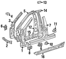 Foto de Estribo Original para Lexus GS300 Lexus GS400 Lexus GS430 Marca LEXUS N�mero de Parte 5741230110