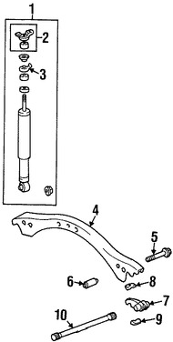 Foto de Barra de Torsion Original para Lexus LX470 Toyota Land Cruiser Marca LEXUS Nmero de Parte 4816260040