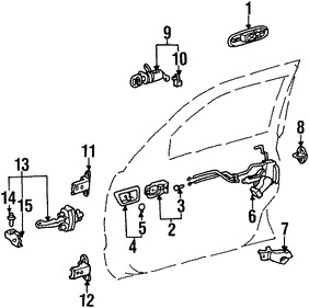 Foto de Freno de puerta Original para Toyota Land Cruiser Lexus LX470 Marca LEXUS Nmero de Parte 6862060080