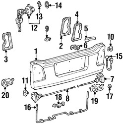Foto de Manilla Puerta Trasera Original para Lexus LX470 2005 2006 2007 Toyota Land Cruiser 2005 2006 2007 Marca LEXUS N�mero de Parte 6921260030C0