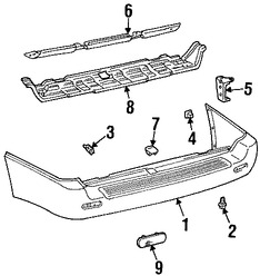 Foto de Cubierta del parachoques Original para Toyota Land Cruiser Lexus LX470 Marca LEXUS Nmero de Parte 521596A914