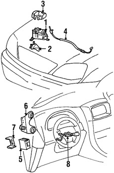 Foto de M�dulo de Control de Crucero Original para Lexus RX300 1999 2000 Marca LEXUS N�mero de Parte 8824048011