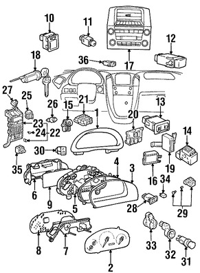 Foto de Interruptor de Calefaccin del Asiento Original para Lexus RX300 1999 2000 Marca LEXUS Nmero de Parte 8475113010