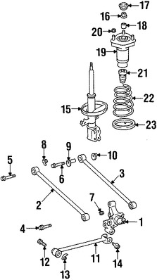 Foto de Brazo de Control Lateral Original para Lexus RX300 Toyota Highlander Marca LEXUS N�mero de Parte 4878048010