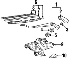 Foto de Motor Limpiaparabrisas Vidrio Trasero Original para Lexus RX300 1999 2000 2001 2002 2003 Marca LEXUS N�mero de Parte 8513048010