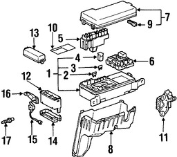 Foto de Fusible Original para Toyota Lexus Scion Marca LEXUS N�mero de Parte 9008082022