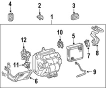 Foto de Actuador de Puerta de Entrada de Aire Original para Lexus RX330 Lexus RX350 Lexus RX400h Marca LEXUS Nmero de Parte 871060E040