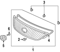 Foto de Emblema de la rejilla / parrilla Original para Lexus RX330 2005 2006 2004 Lexus RX350 2007 2008 Marca LEXUS Nmero de Parte 7531148070