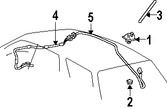 Foto de Mstil de Antena de Radio Original para Lexus RX330 Lexus RX350 Lexus RX400h Marca LEXUS Nmero de Parte 8630048140