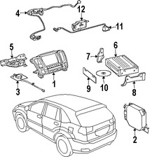 Foto de Cable de Antena de GPS Original para Lexus RX330 2004 Marca LEXUS N�mero de Parte 868610E010