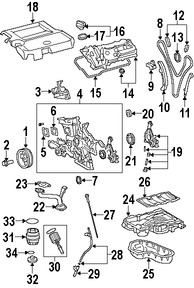 Foto de Guia de Cadena de Tiempo Original para Lexus Toyota Marca LEXUS Nmero de Parte 135620P010