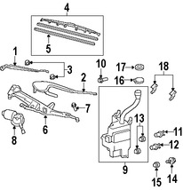 Foto de Tapa de Depsito de Lquido Limpiaparabrisas Original para Lexus Toyota  Scion Marca LEXUS Nmero de Parte 8531648060