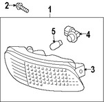 Foto de Perno de cubierta de parachoques Original para Lexus RX330 Lexus RX400h Lexus RX350 Scion tC Toyota Highlander Marca LEXUS Nmero de Parte 9008010165