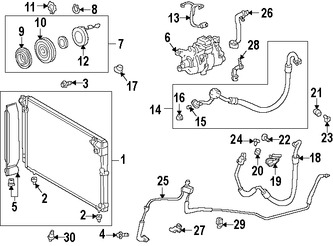 Foto de Manguera de Refrigerante Aire Acondicionado Original para Lexus IS300 2001 2002 2003 2004 2005 Marca LEXUS Nmero de Parte 8870353040