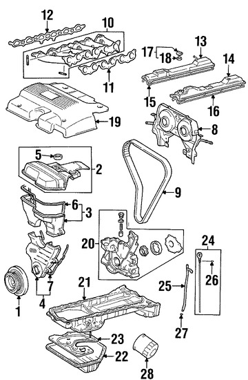 Foto de Empacadura del Mltiple de Admisin Original para Lexus IS300 Lexus SC300 Lexus GS300 Marca LEXUS Nmero de Parte 1717746060