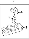 Foto de Zcalo de Luz de Placa Original para Toyota Lexus Marca LEXUS Nmero de Parte 9007599005